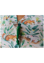 Women's summer PJ set with pants, regular zip, Native Haven