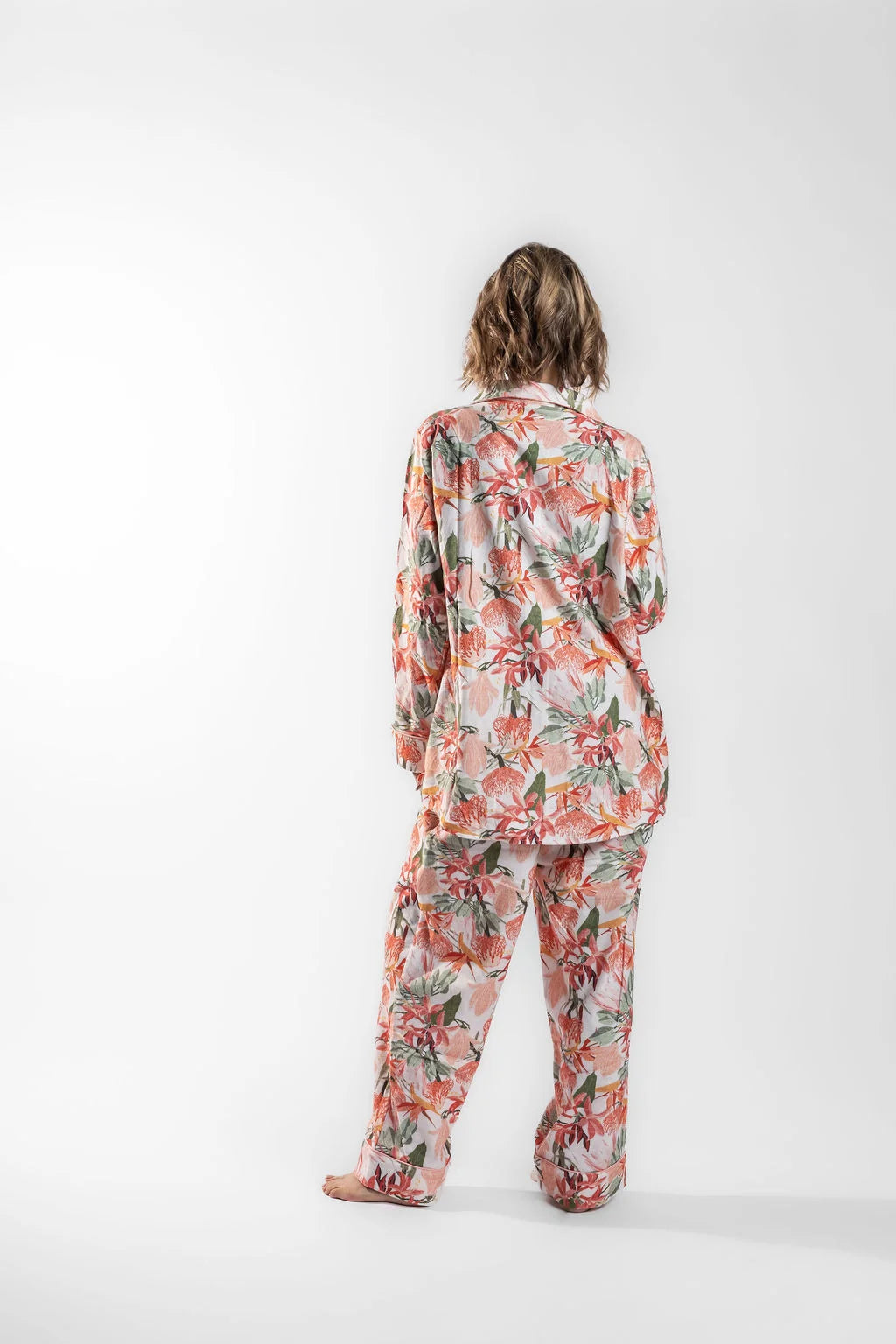 Women's winter PJ set, regular zip, Banksia Blush
